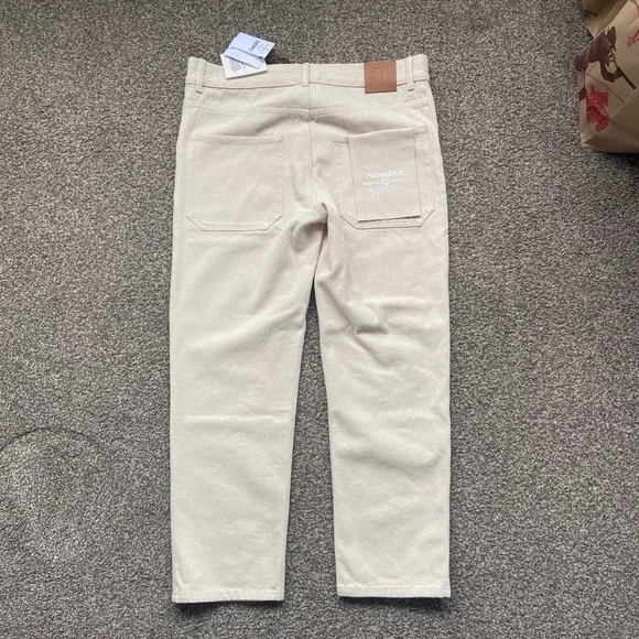 Nanushka Jasper Straight-leg Jeans in EcruMen’s Waist Size 31 Chinos & Khakis
